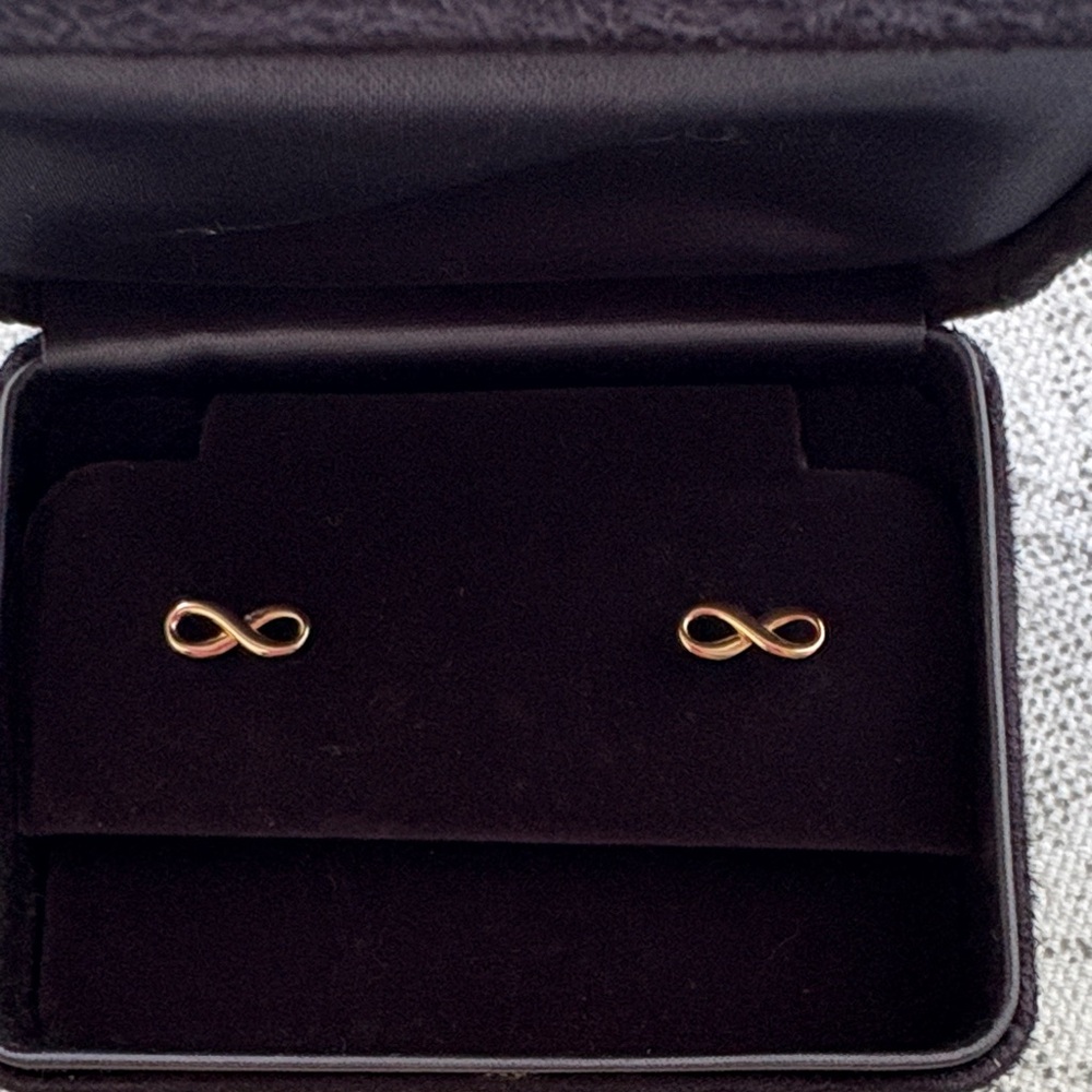 Tiffany & Co. 18K Rose Gold Infinity Earrings